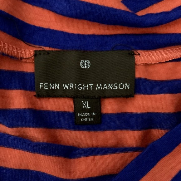 Fenn Wright Manson Shirt Women's Size XL Gator's Orange and Blue Boat Neck - Picture 3 of 6